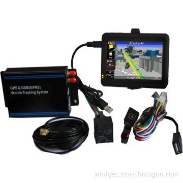 GPS Tracker NR028 with Navigation for Taxi, 4.3inch Screen, Geo-fence, Over-speed Alert and SOS help